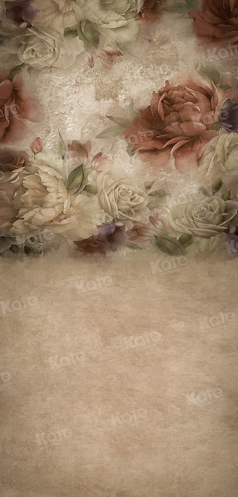 Kate Fine Art Floral Printed Backdrop Designed by Kate Image