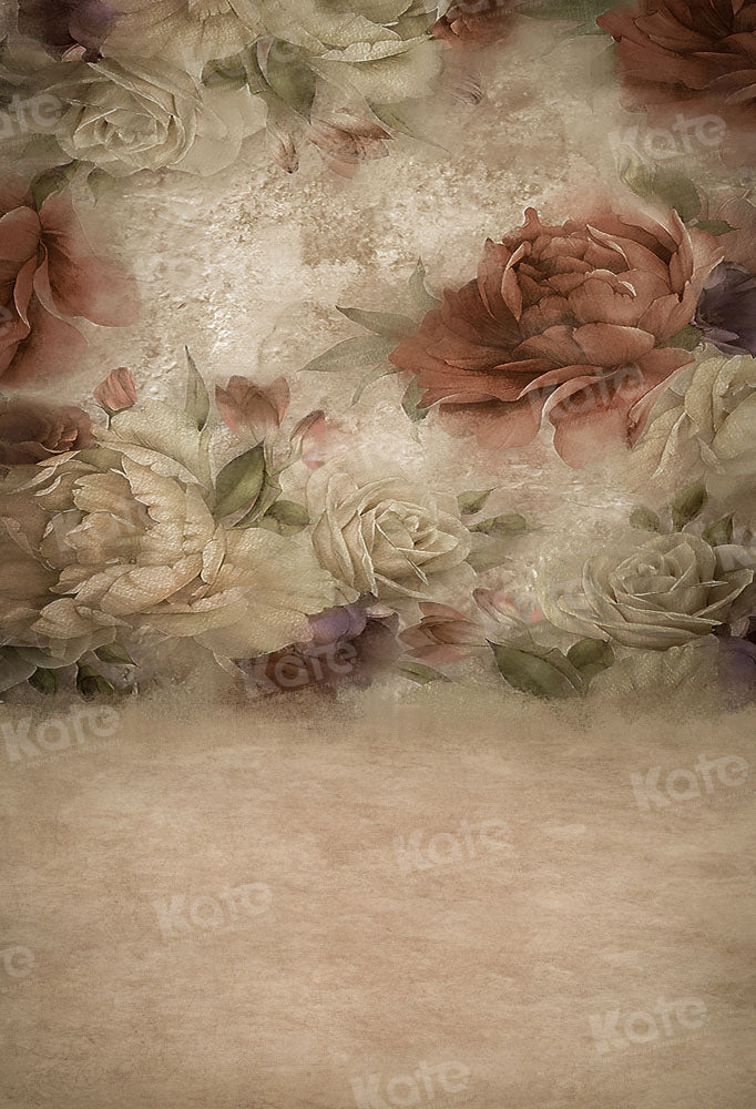 Kate Fine Art Floral Printed Backdrop Designed by Kate Image