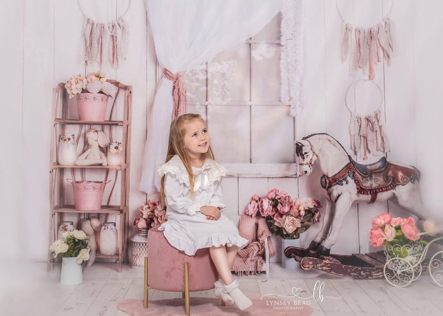 Kate Vintage Girls Room Backdrop Designed By Rose Abbas - Kate Backdrop