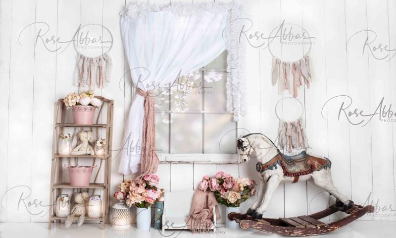Kate Vintage Girls Room Backdrop Designed By Rose Abbas - Kate Backdrop