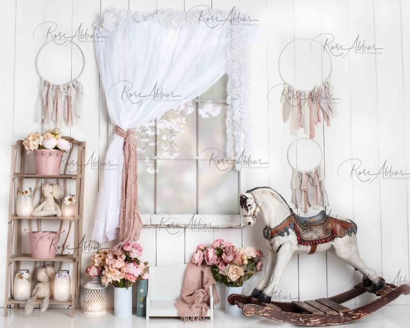 Kate Vintage Girls Room Backdrop Designed By Rose Abbas - Kate Backdrop