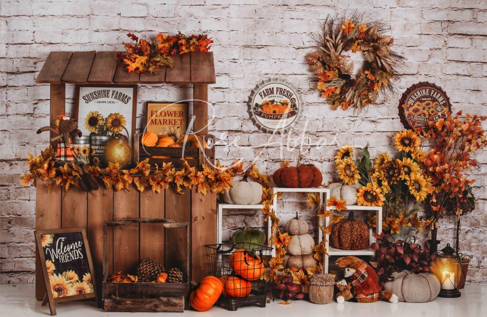 Kate Fall Market Thanksgiving Backdrop Designed By Rose Abbas - Kate Backdrop