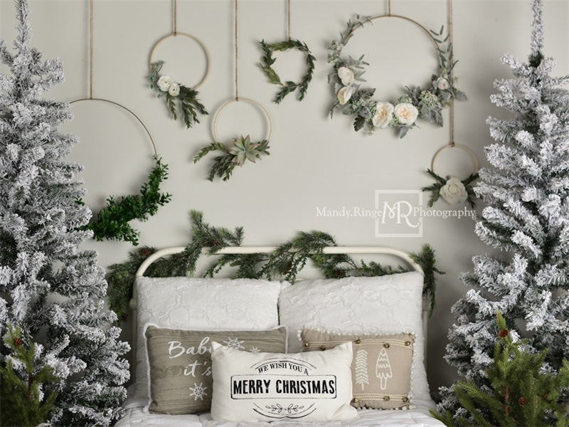 Kate Christmas/Winter Bed Backdrop Designed by Mandy Ringe Photography - Kate Backdrop