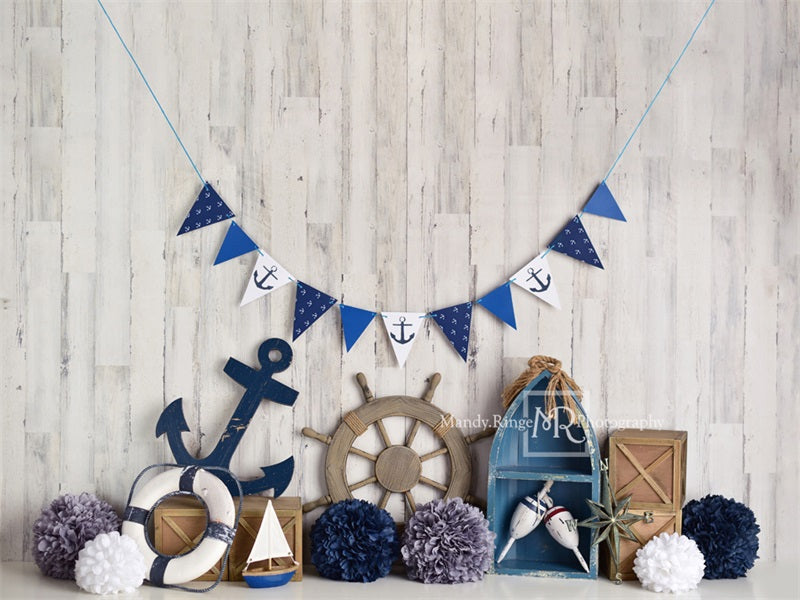 Kate Sailor Boy\Children Nautical Backdrop Designed By Mandy Ringe Photography - Kate Backdrop