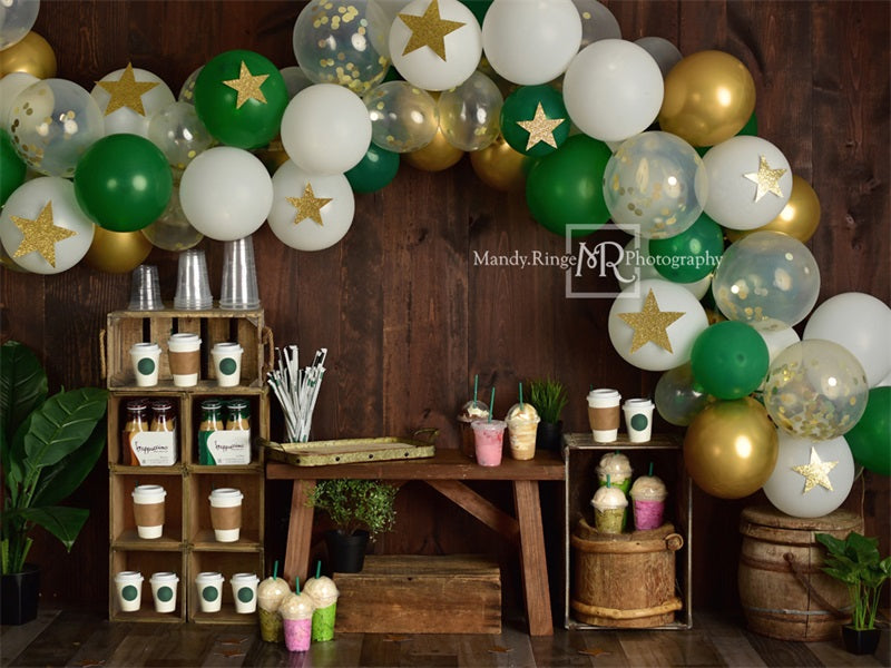 Kate Coffee Shop Backdrop Designed by Mandy Ringe Photography - Kate Backdrop