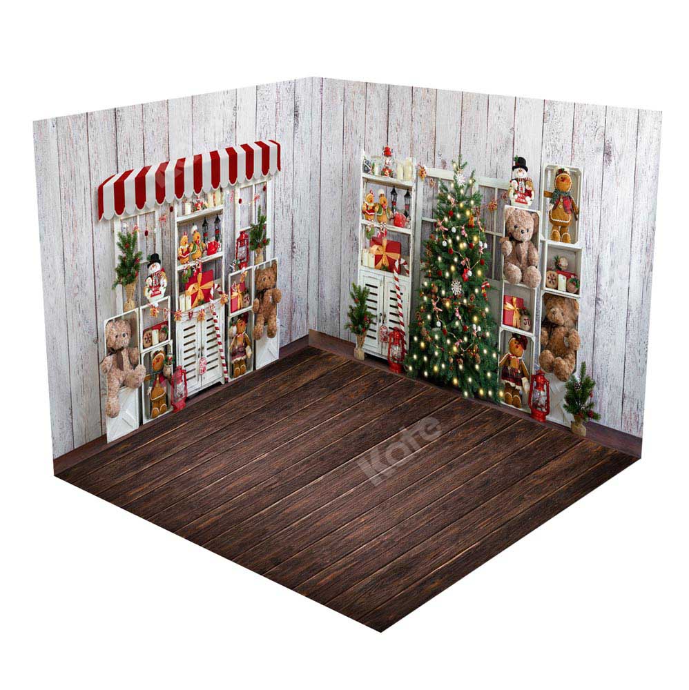 Kate Christmas Shelf Room Set(8ftx8ft&10ftx8ft&8ftx10ft) - Kate Backdrop