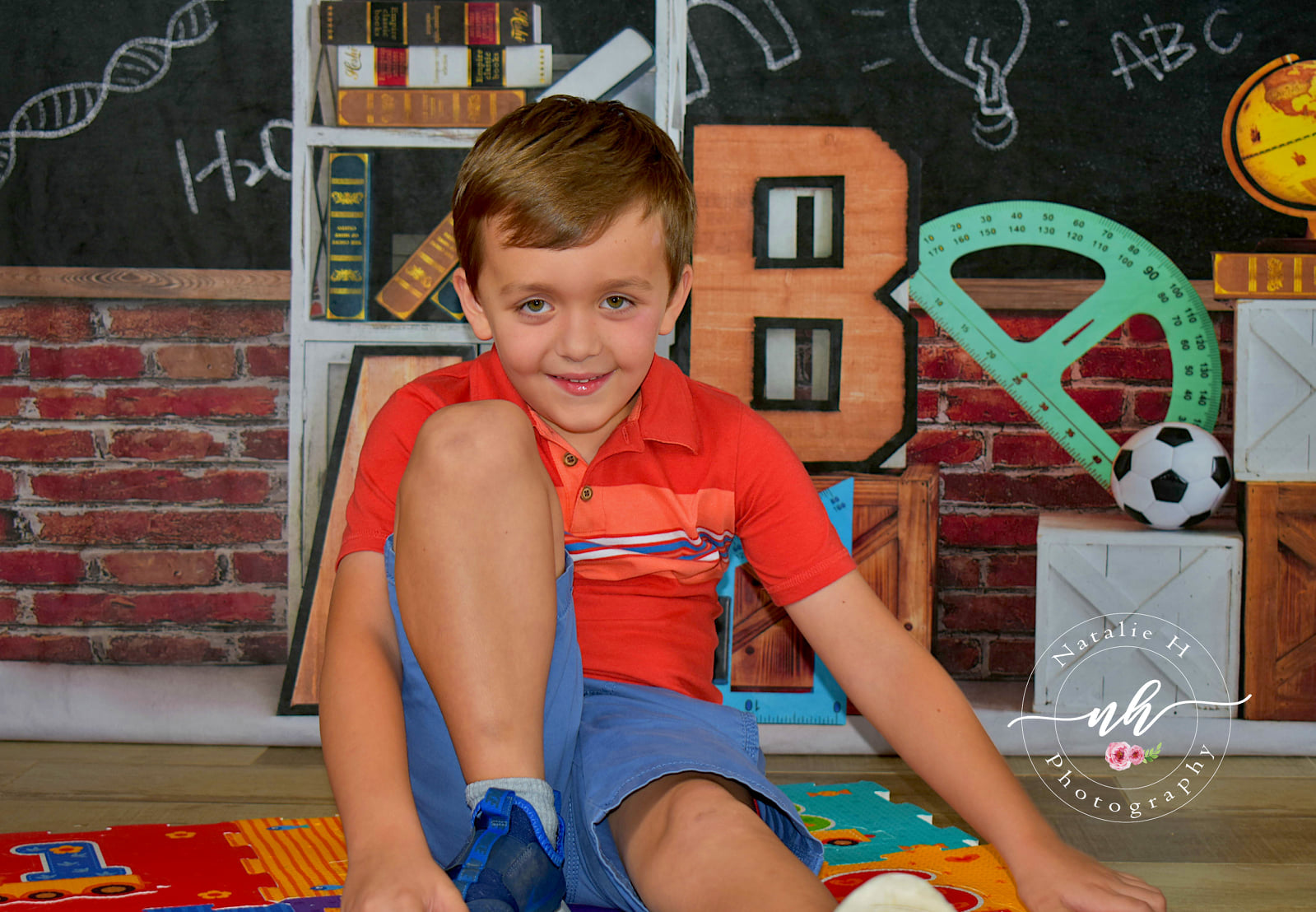 Kate Back To School Backdrop ABC Blackboard Designed by Emetselch - Kate Backdrop