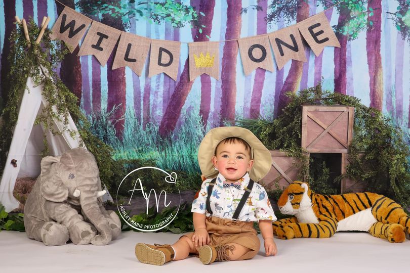 Kate Summer Forest Backdrop Wild One Designed by Megan Leigh Photography - Kate Backdrop
