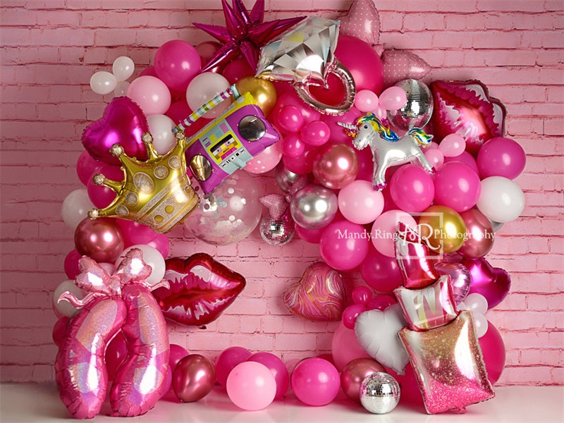 Kate Cake Smash Backdrop Birthday Party Girly Doll Designed by Mandy Ringe Photography - Kate Backdrop