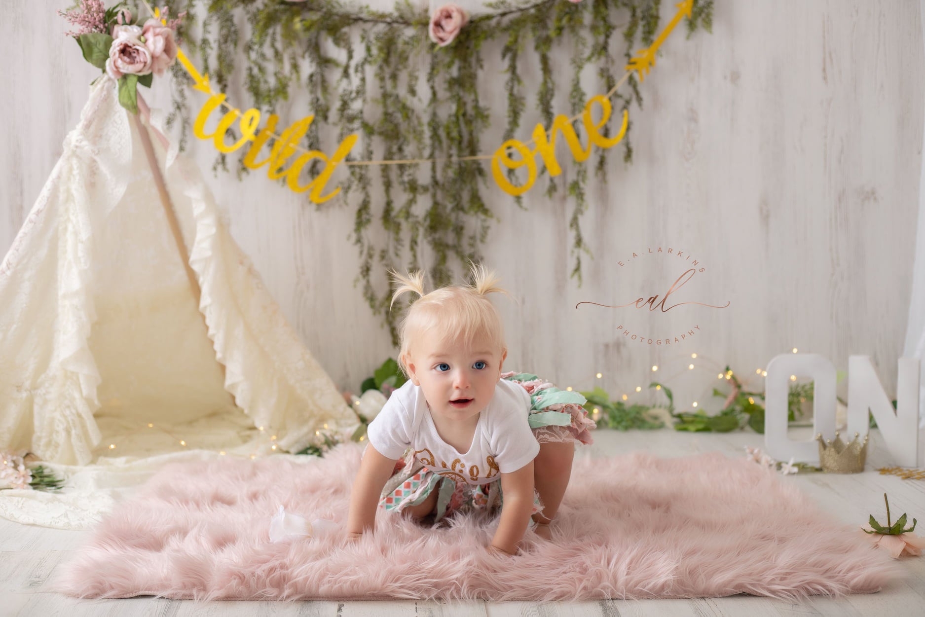 Kate Summer Wild One Backdrop Camping for Photography Designed by Erin Larkins - Kate Backdrop