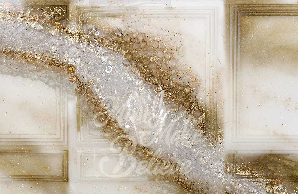 Kate Geode Crystal Sparkle New Years Wedding Cake Smash Wall Backdrop Designed by Mini MakeBelieve - Kate Backdrop