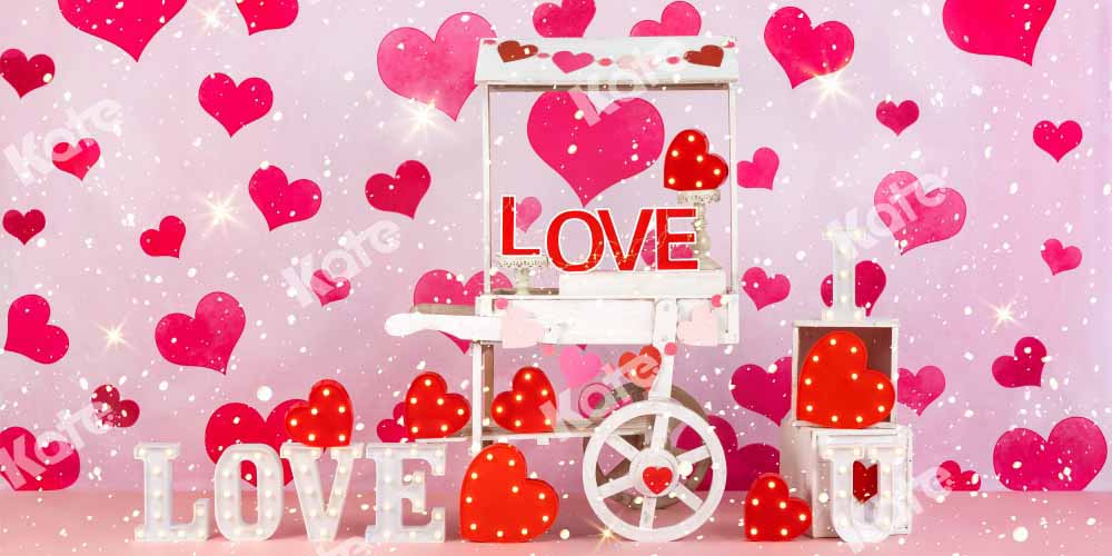 Kate Valentine's Day Backdrop Fashion Doll Fantasy Love Vending Truck Designed by Emetselch - Kate Backdrop