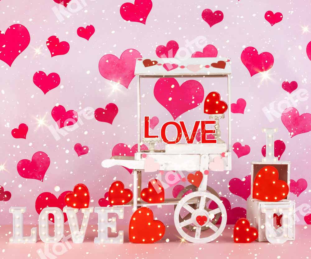 Kate Valentine's Day Backdrop Fashion Doll Fantasy Love Vending Truck Designed by Emetselch - Kate Backdrop