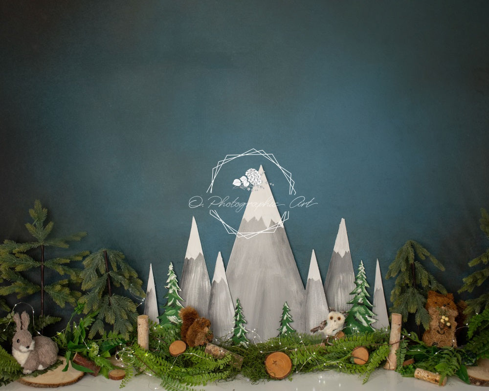 Kate Forest at Night Backdrop for Photography Designed by Jenna Onyia