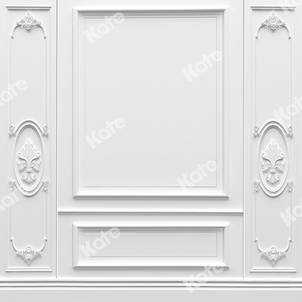 Kate Retro Backdrop Whtie Gray Wall Designed by Chain Photography