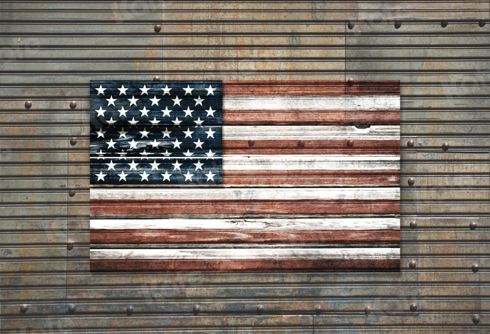 Sfondo del 4 luglio Bandiera Ferro Giorno dell'Indipendenza per la Fotografia