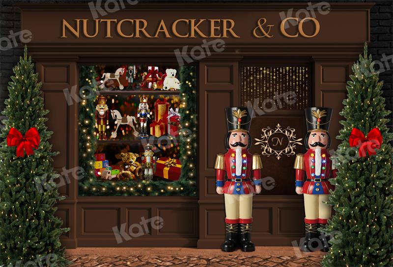 Kate Christmas Backdrop Nutcracker Store Tree Designed by Uta Mueller Photography