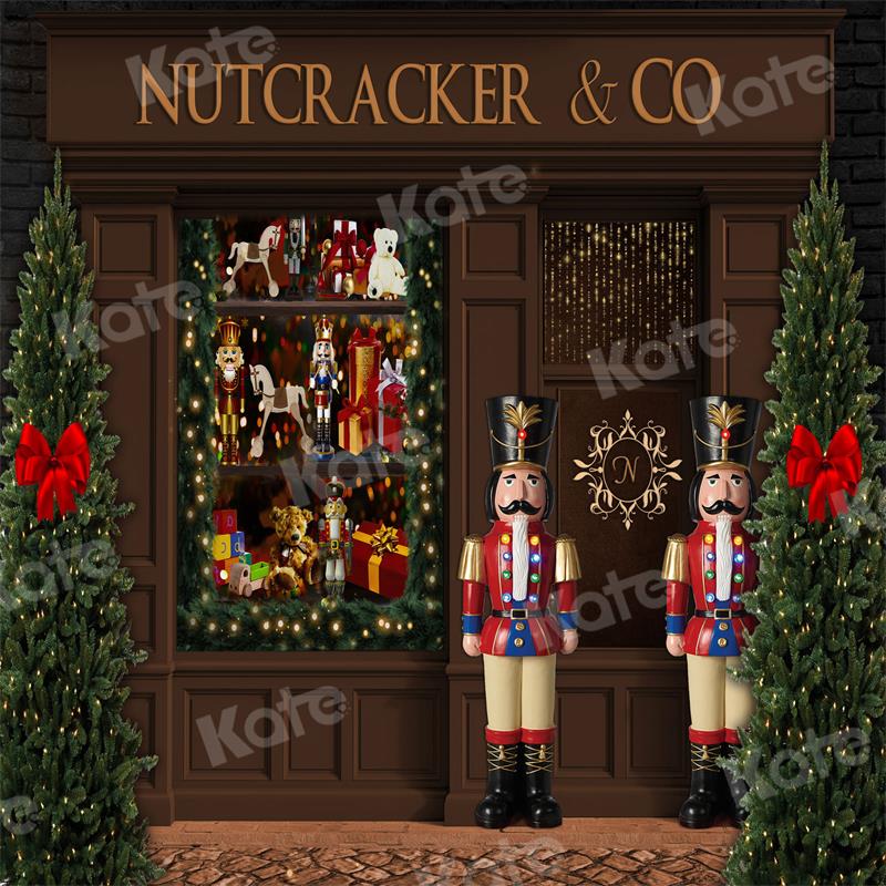 Kate Christmas Backdrop Nutcracker Store Tree Designed by Uta Mueller Photography