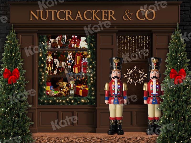 Kate Christmas Backdrop Nutcracker Store Tree Designed by Uta Mueller Photography