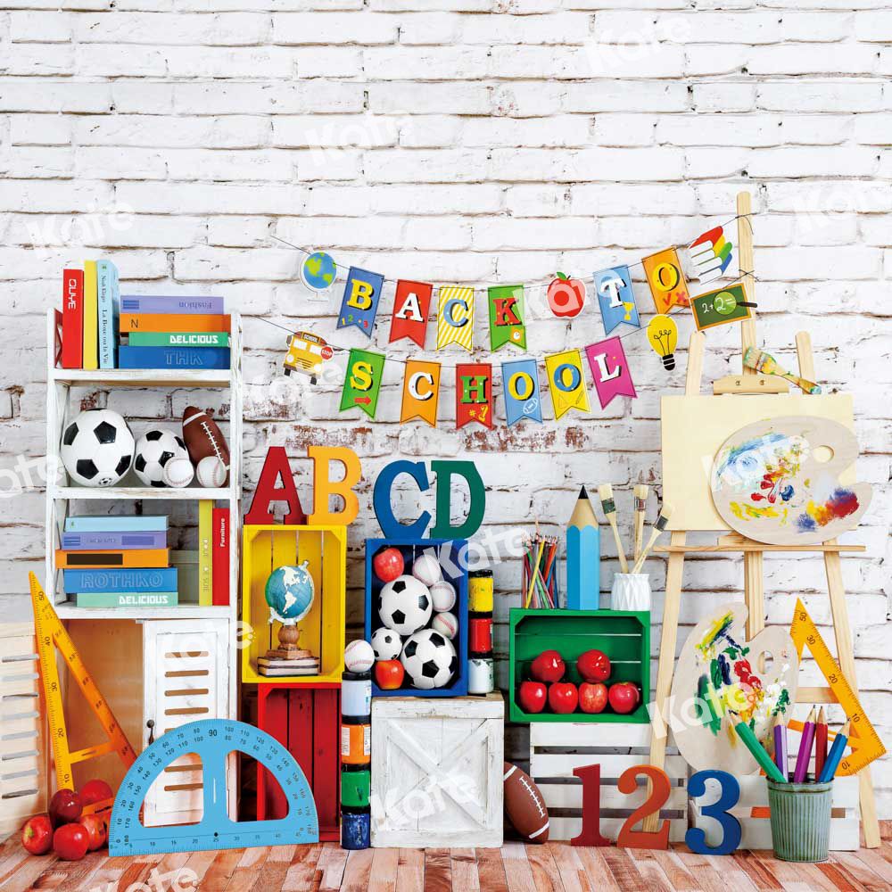 Kate Back to School Backdrop Wall Artist Designed by Emetselch