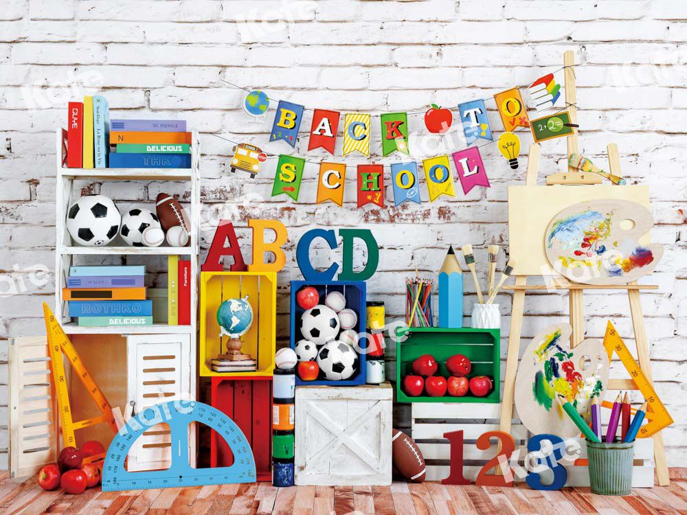 Kate Back to School Backdrop Wall Artist Designed by Emetselch