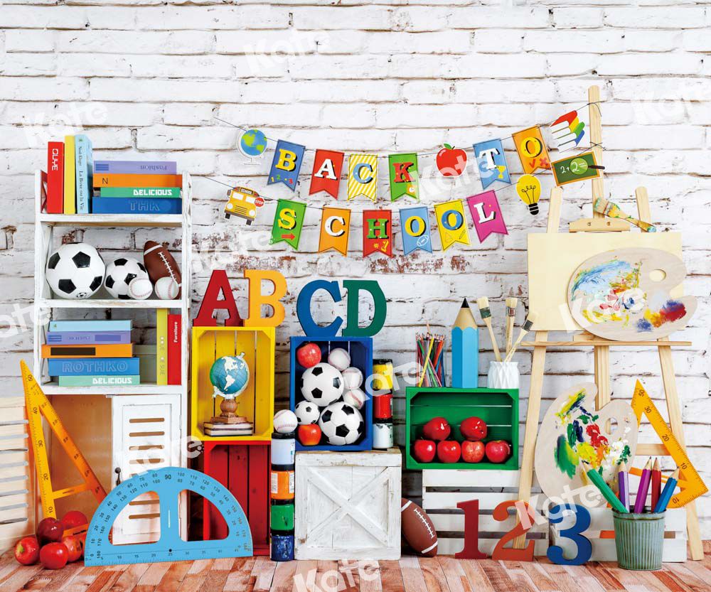 Kate Back to School Backdrop Wall Artist Designed by Emetselch