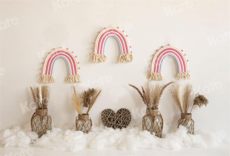 Kate Autumn Backdrop Boho Rainbow Birthday for Photography