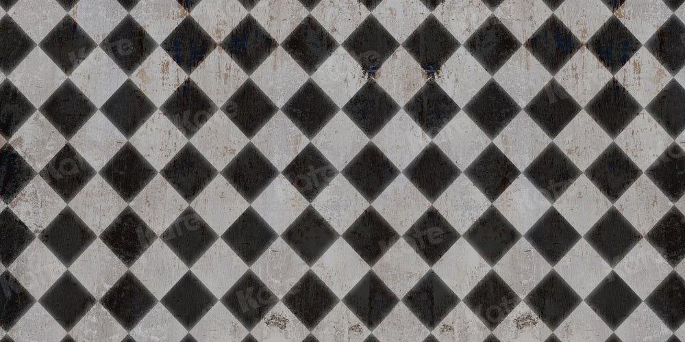 Kate Rusty Backdrop Black Dirty White Grid Wall for Photography