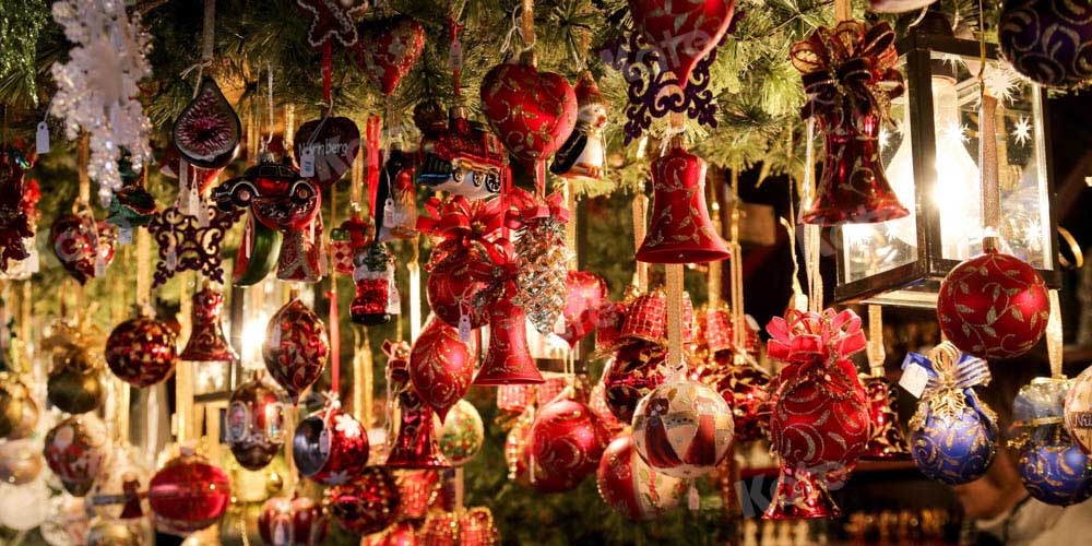 Kate Christmas Backdrop Holiday Fairy Lights Designed by Chain Photography