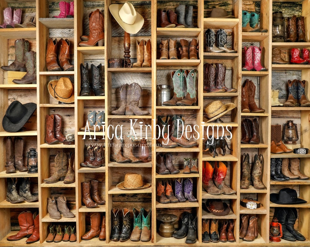Kate Cowboy Boots Backdrop Designed by Arica Kirby