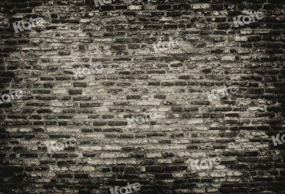 Kate Black Shabby Brick Wall Backdrop Designed by Kate Image