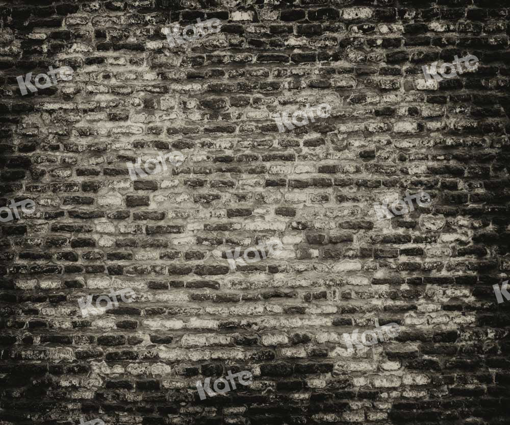 Kate Black Shabby Brick Wall Backdrop Designed by Kate Image