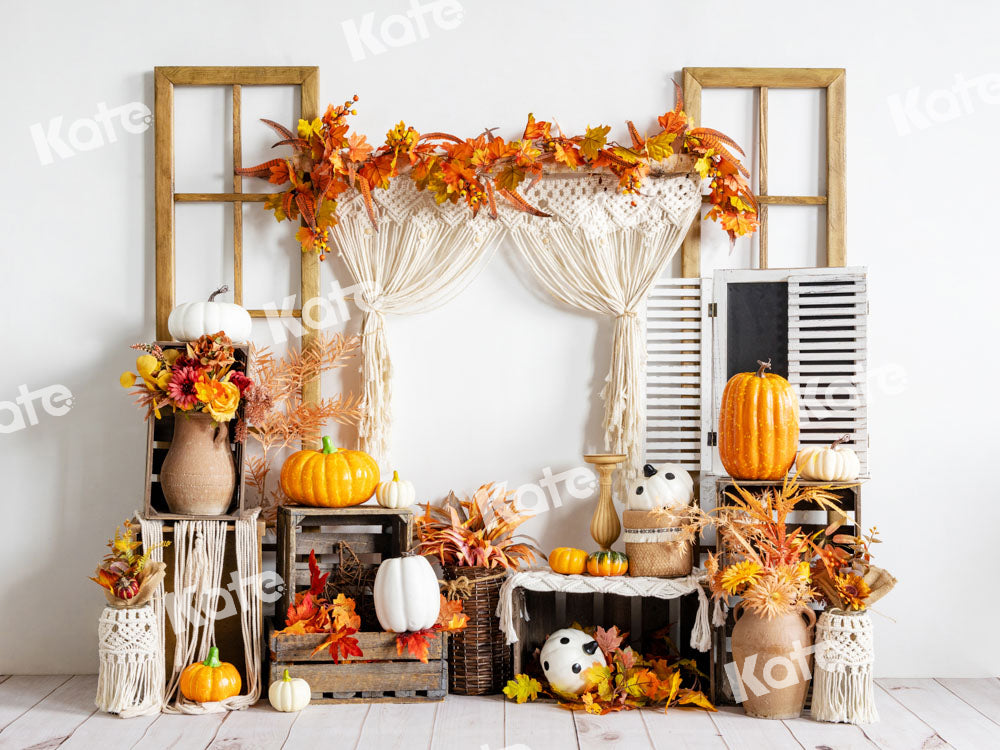 Fondo de Otoño con Calabazas de Halloween Diseñado por Uta Mueller Photography