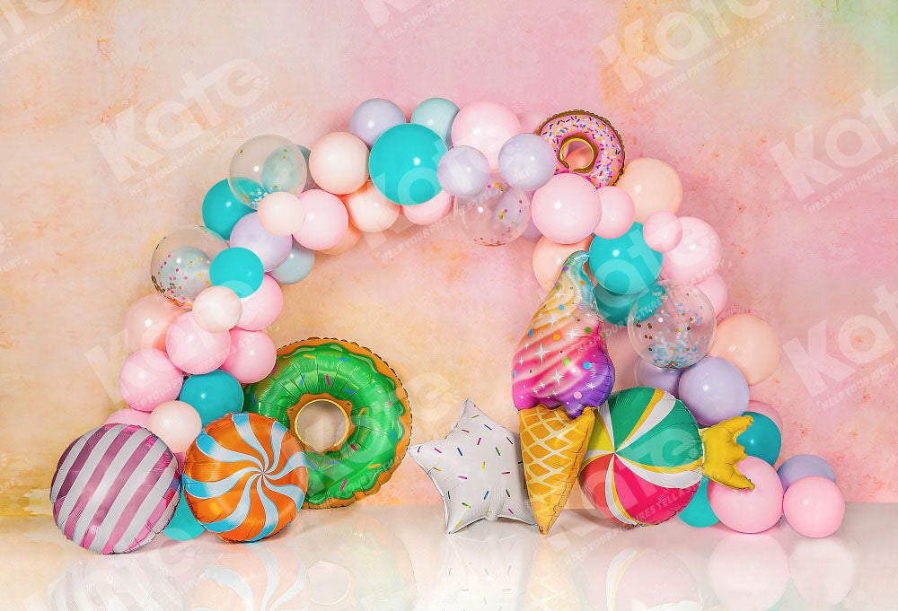 Kate Birthday Party Candy Backdrop Designed by Emetselch