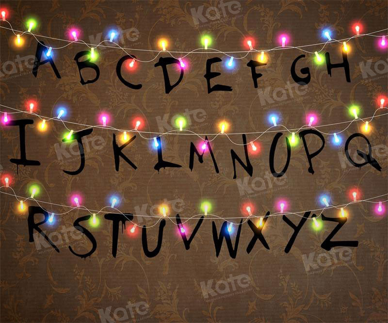 Kate Back to School Backdrop Light Alphabet Letter for Photography