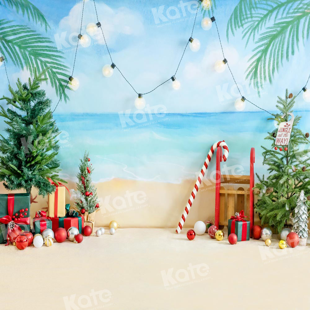 Kate Christmas In Summer Beach Gifts Backdrop Designed by Emetselch
