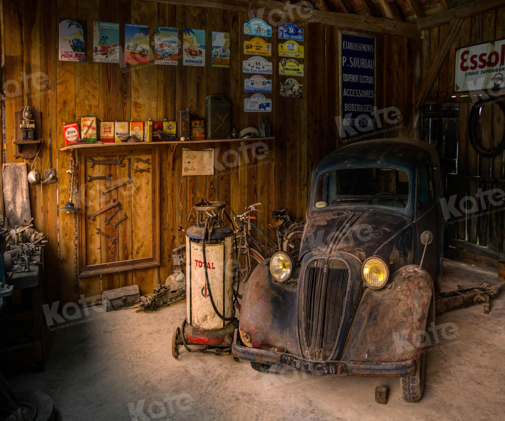 Kate Garage Mechanic Repair Shop Backdrop Designed by Chain Photography