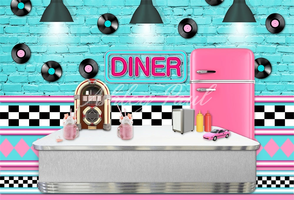 Blauw Diner Decor Ontworpen door Ashley Paul