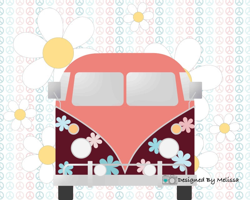 Fondo de paz groovy diseñado por Melissa King