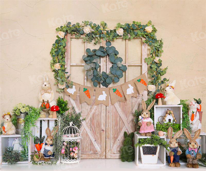 Kate Easter Bunny Flag Backdrop for Photography