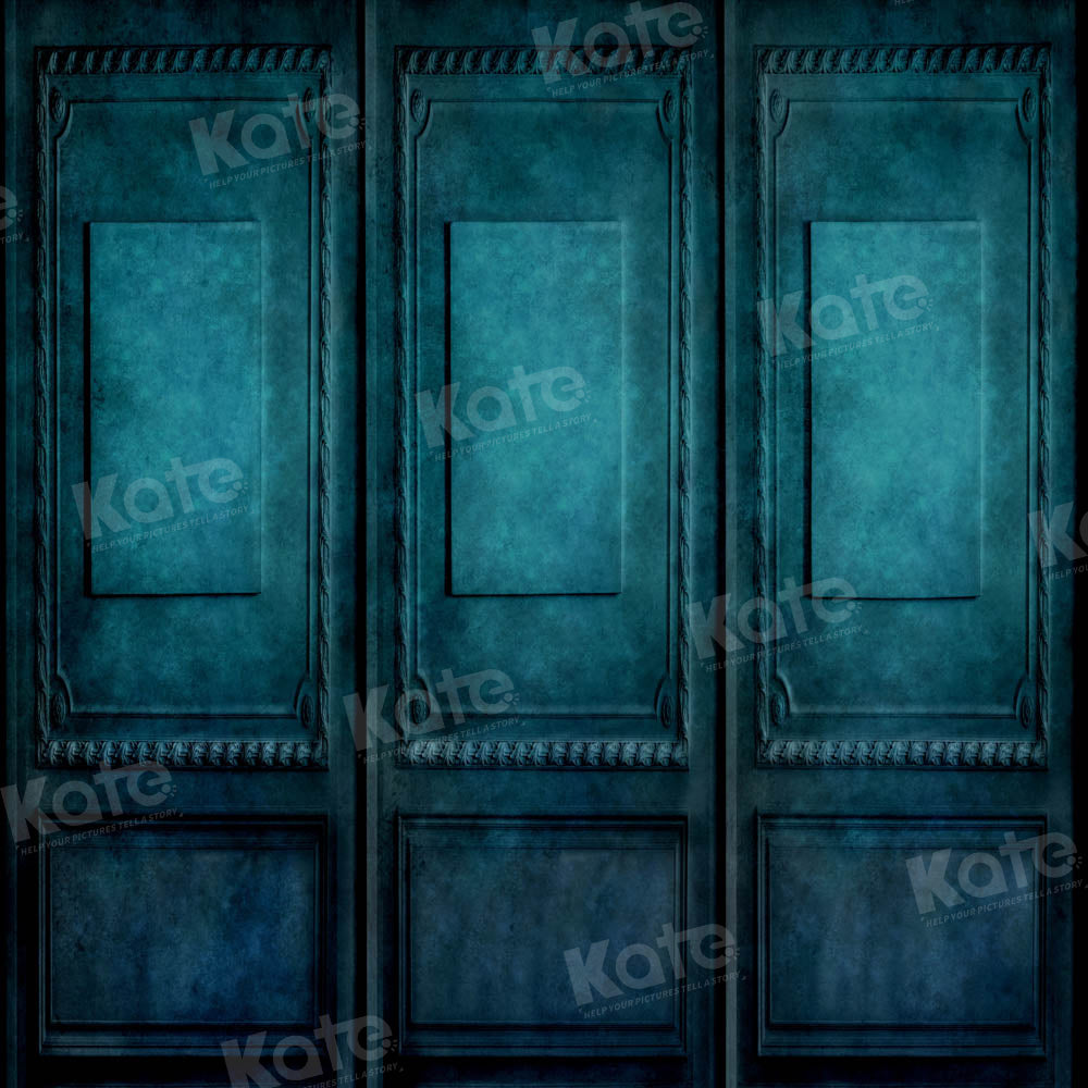 Donkergroene Retro Muurachtergrond Ontworpen door Kate Afbeelding