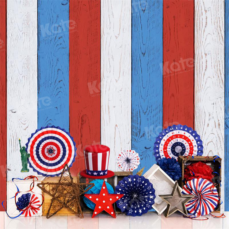 Kate Fireworks Independence Day Backdrop for Photography