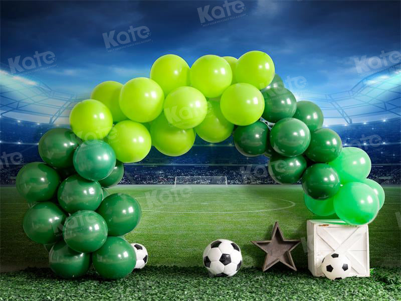 Kate Sport Field Balloons Cake Smash Backdrop for Photography