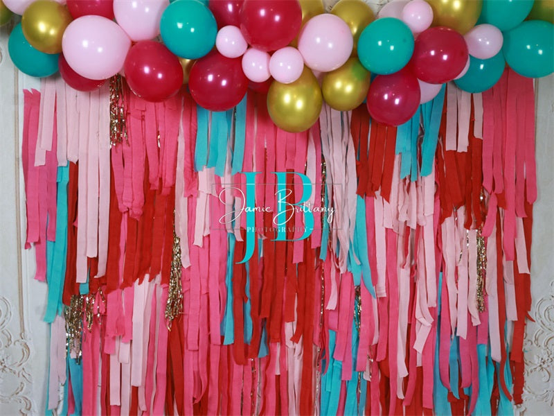 Sfondo per parete della festa di San Valentino Lovely Party progettato da JB Photography