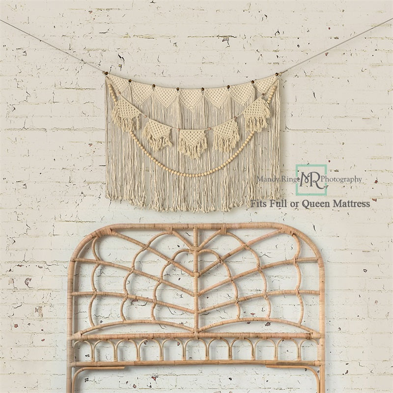 Kate Macrame Boho Headboard Backdrop Designed by Mandy Ringe Photography