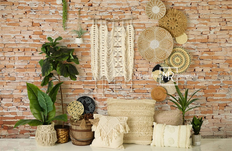 Kate Southwest Boho Macrame Wall Backdrop Designed by Mandy Ringe Photography