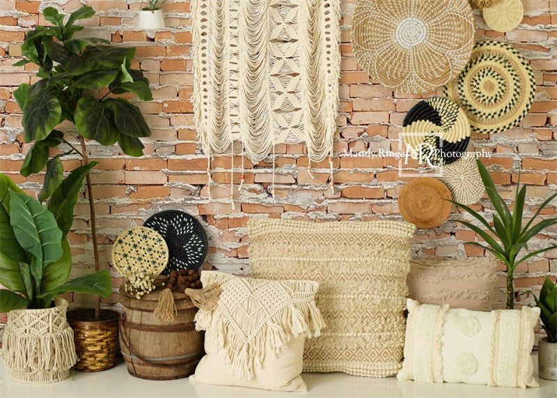Kate Southwest Boho Macrame Wall Backdrop Designed by Mandy Ringe Photography