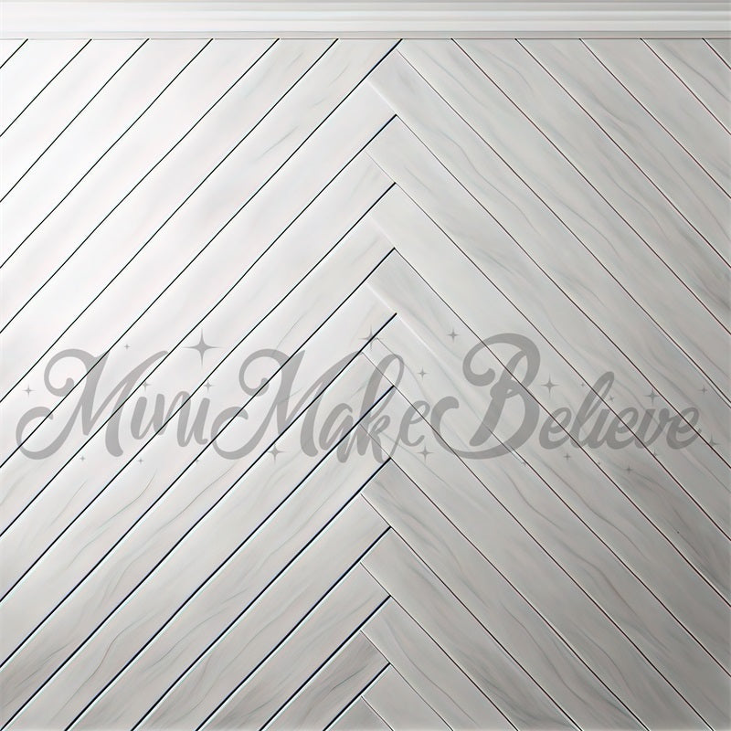 Witte Visgraatpatroon Foto Achtergrond Ontworpen door Mini MakeBelieve