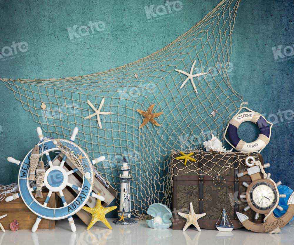 Zomerse Zeeman Visserij Foto Achtergrond Ontworpen door Emetselch