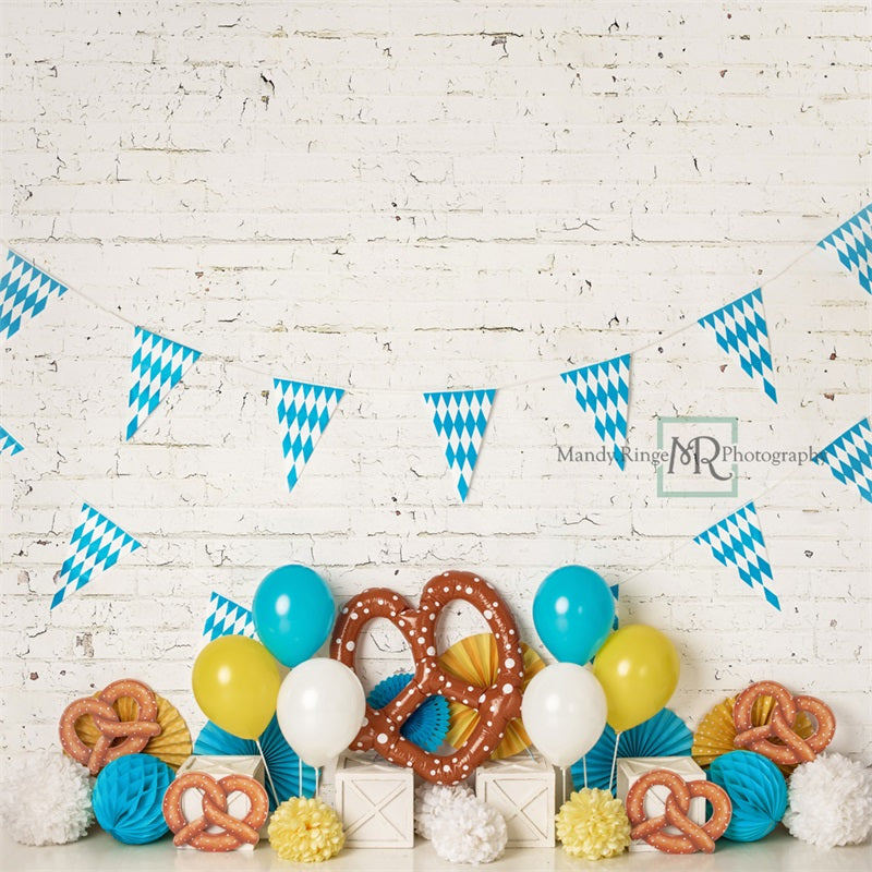 Kate Octoberfest Pretzels Party Balloons Backdrop Designed by Mandy Ringe Photography